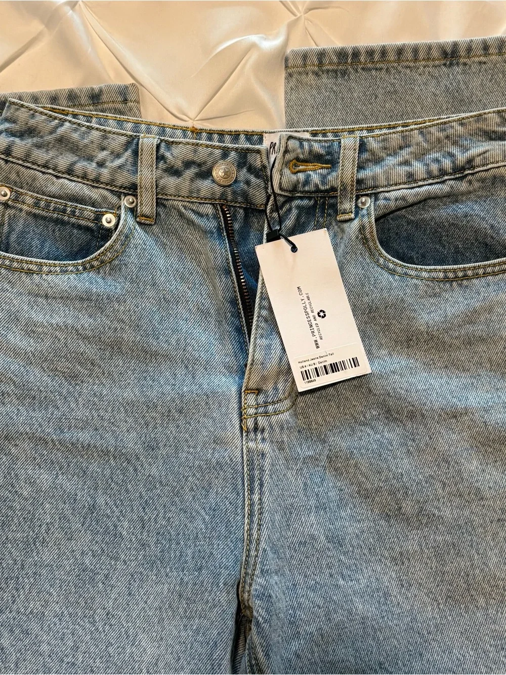 Princess Polly Holland High Rise Straight Leg Denim Jeans Size 4T NWT
